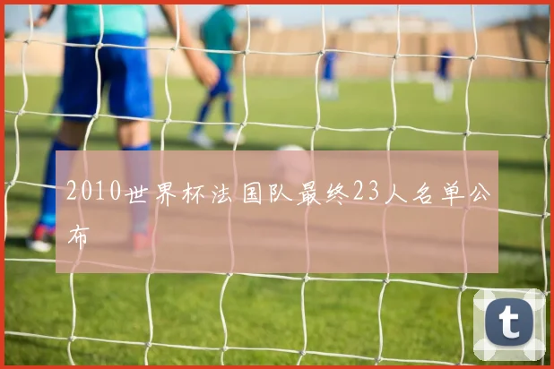 2010世界杯法国队最终23人名单公布